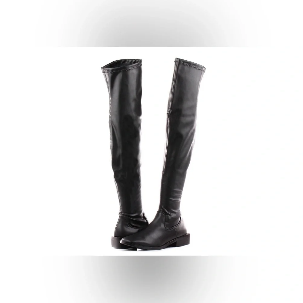Steve Madden | Expedite Over The Knee Boots RARE In Black Paris Size 7.5 NEW